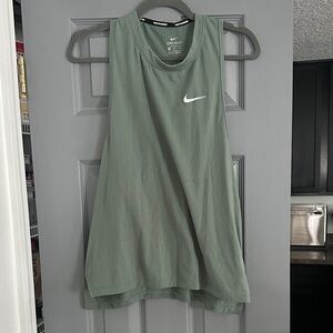 Nike Women's Olive Tank Workout Running Top